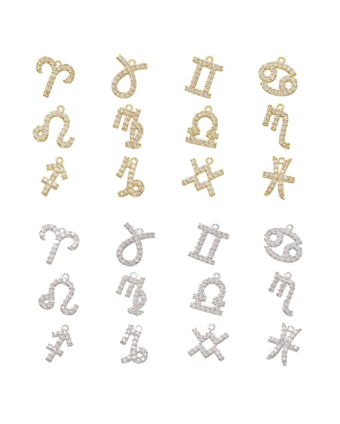 Large Pave Astrology Charm