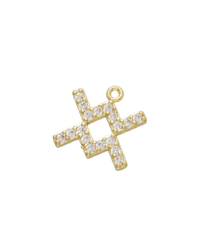 Large Pave Astrology Charm