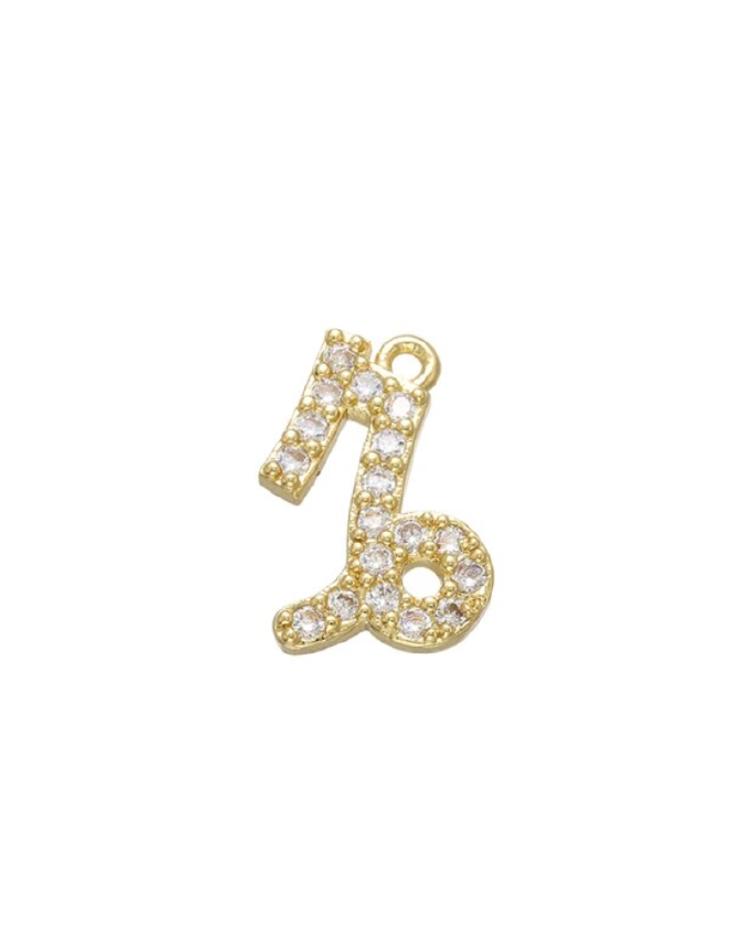 Large Pave Astrology Charm