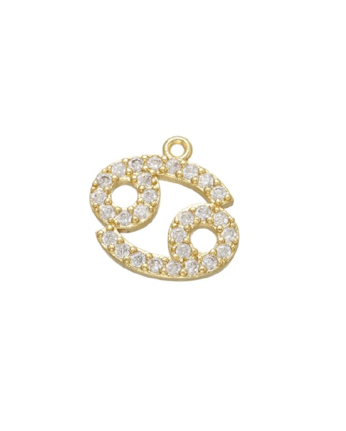 Large Pave Astrology Charm