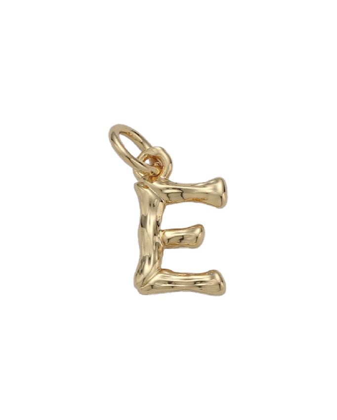 Tiny Bamboo Initial Charm